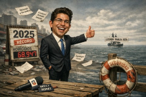 VIDEO | El megabuque Jambelí, la apuesta marítima del gobierno de Daniel Noboa en medio del peor año de violencia
