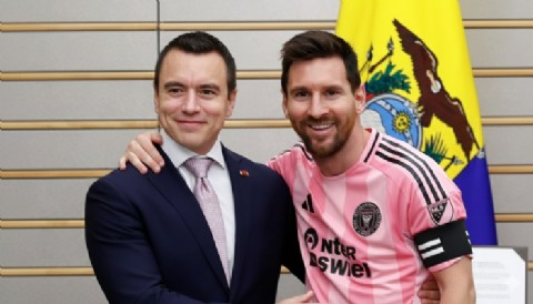 Noboa celebra llegada de Messi como “confianza internacional” mientras el país encara problemas reales