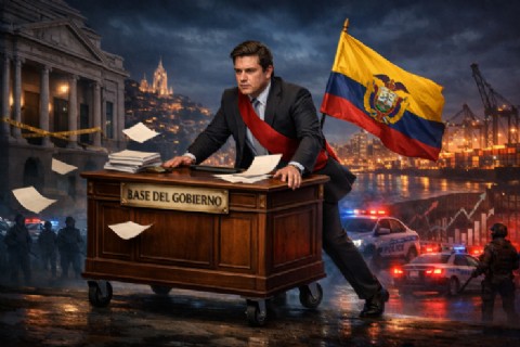 VIDEO | Noboa traslada la base del Gobierno a Guayaquil sin decreto en medio de violencia récord y tensión política