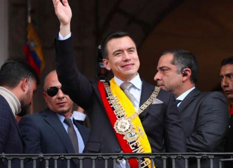 VIDEO | Noboa asumió como nuevo presidente y adelantó que "la tarea es dura y los días son pocos"