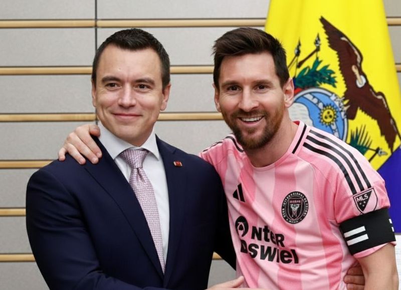 Noboa celebra llegada de Messi como “confianza internacional” mientras el país encara problemas reales