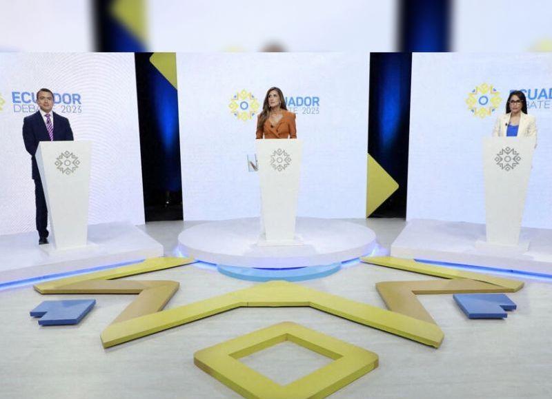 Debate presidencial: González y Noboa plantearon sus propuestas electorales